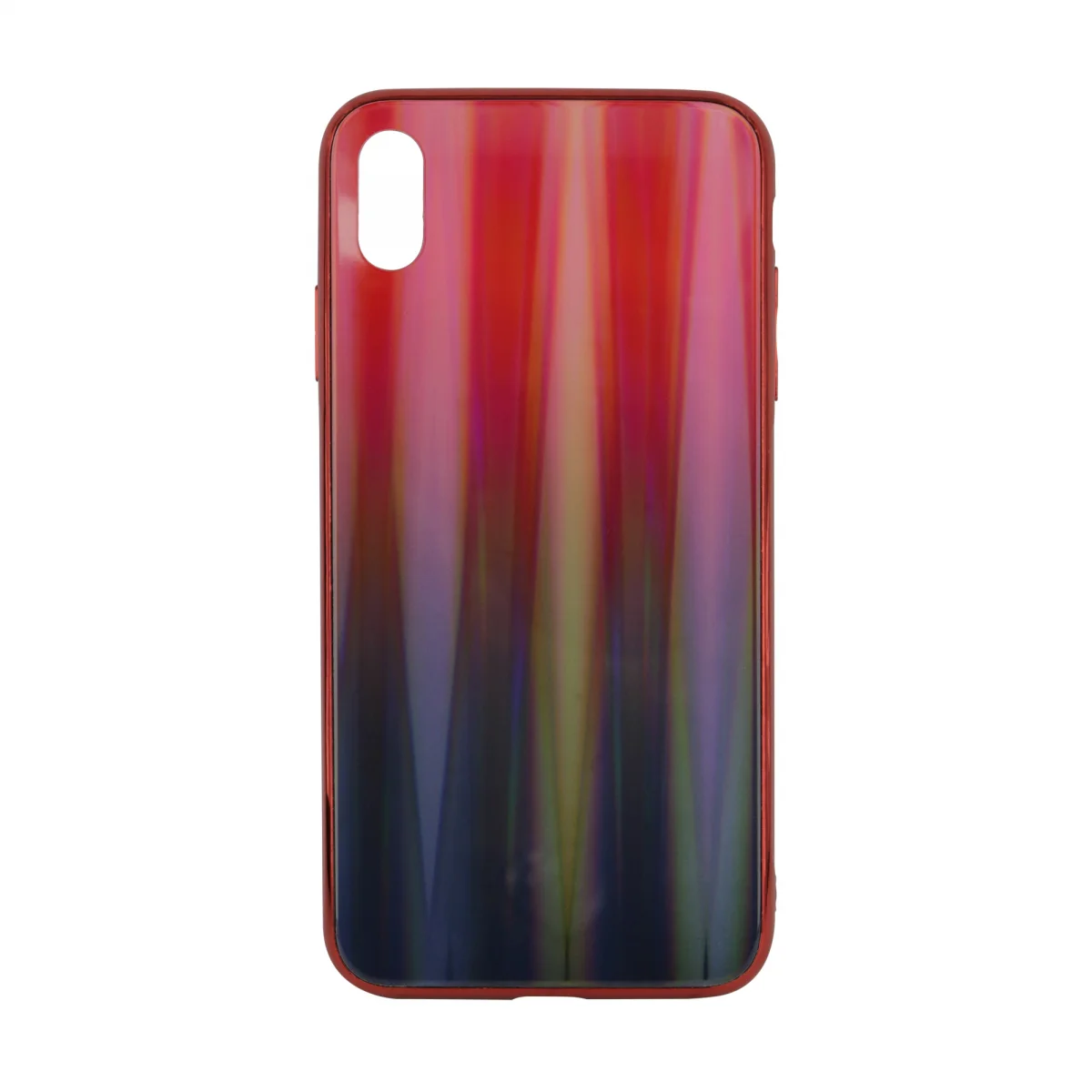 Nettech Apple iPhone XS Max Uyumlu Degrade Arka Koruma Kılıf (Kırmızı) VR-18305