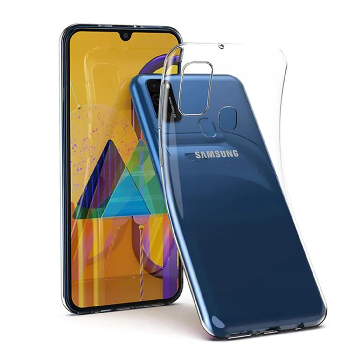 Nettech Samsung Galaxy M21 Uyumlu Rarroz Seri Arka Koruma Kılıf (Şeffaf) NT-80206