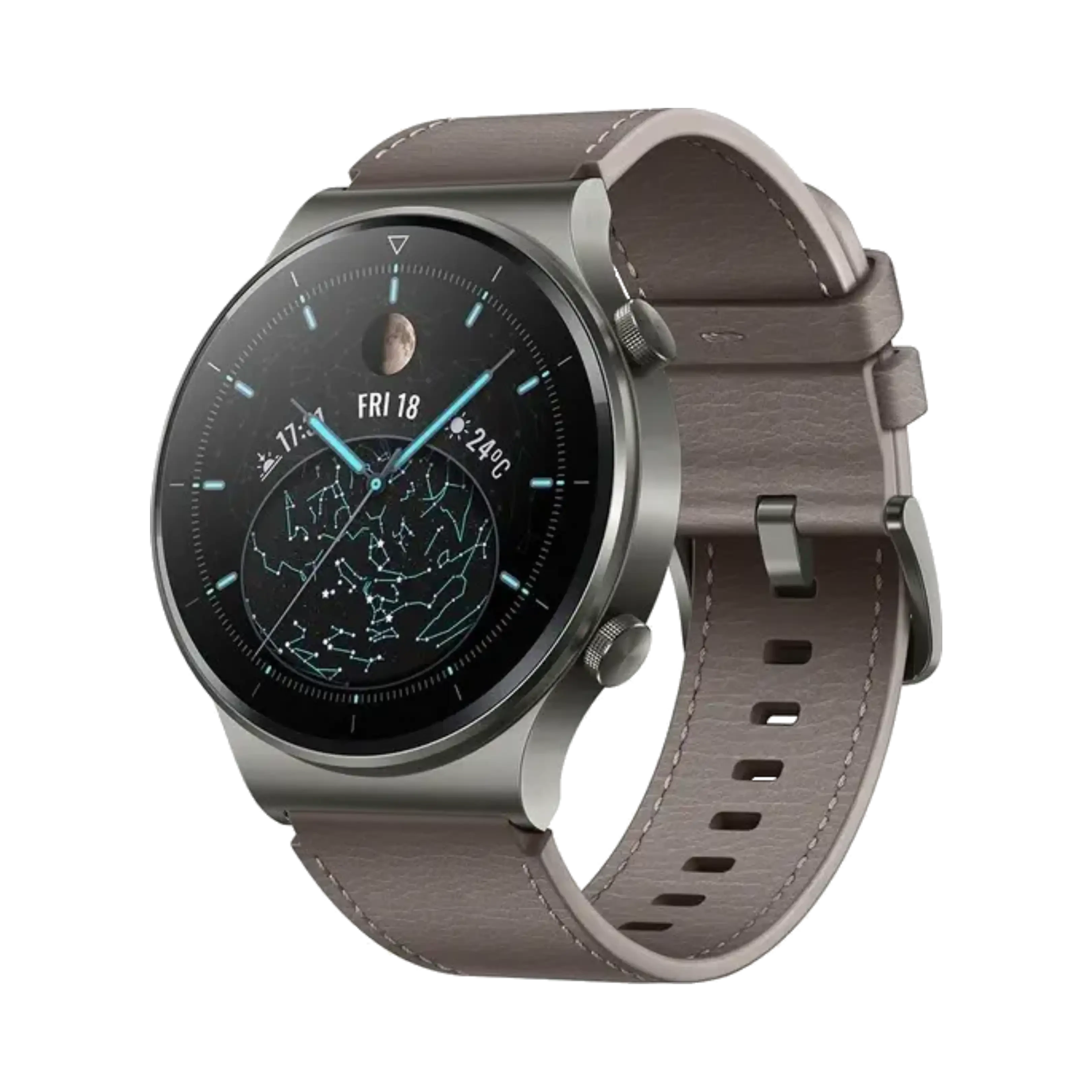 Huawei Watch GT2 Pro - Titanyum - 46 mm - GPS - Kahverengi