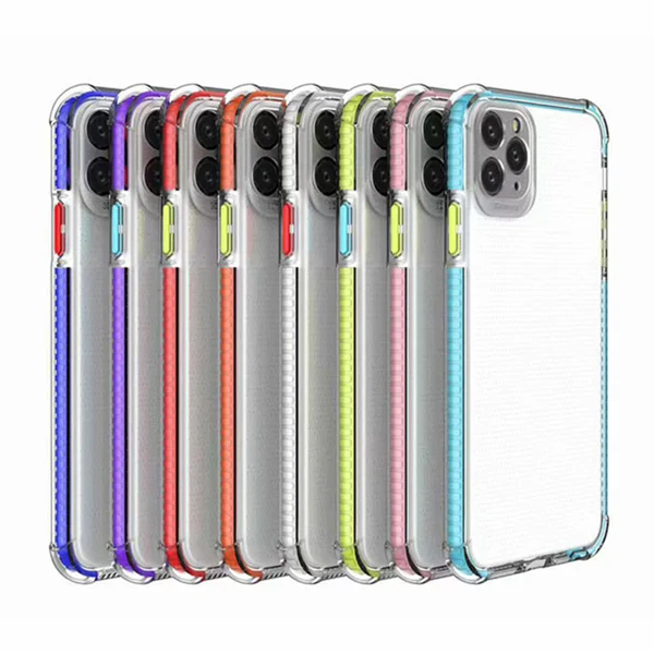 Nettech Apple iPhone 12 Pro Max Uyumlu Renkli Şeffaf Seri Arka Koruma Kılıf (Çeşitli Renk) NT-88348 - 2