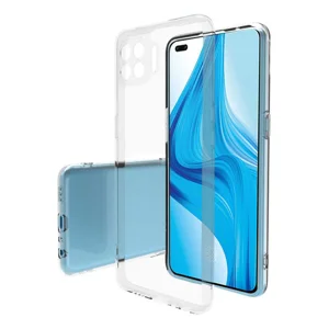 Nettech Oppo Reno 4 Lite Uyumlu Lüx Seri Arka Koruma Kılıf (Şeffaf) NT-83523