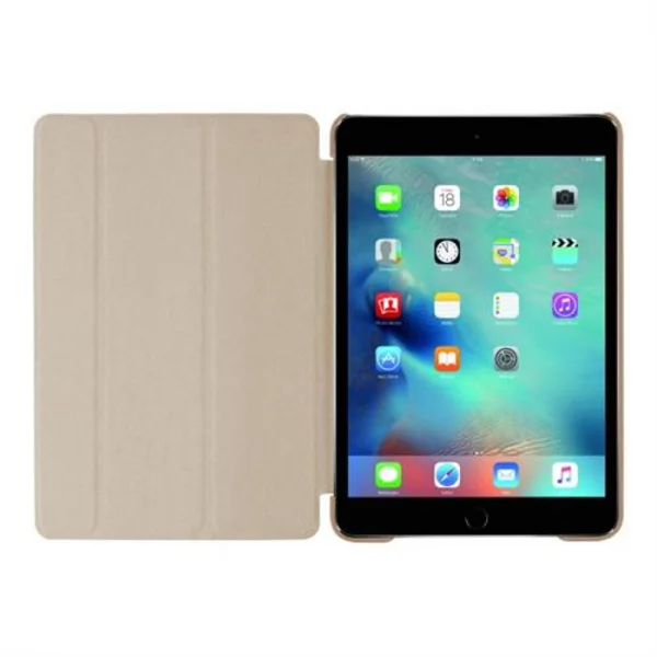 Nettech Apple iPad Mini 4 Uyumlu Flip Seri Kapaklı Kılıf (Gold) VR-15548 - 2