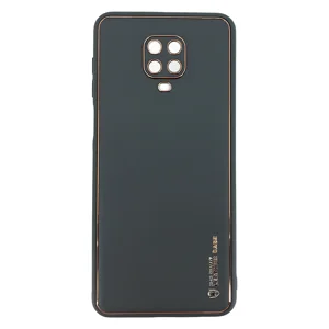 Nettech Xiaomi Redmi Note 9 Pro Uyumlu Coco Leather Seri Arka Koruma Kılıf (Yeşil) NT-90580