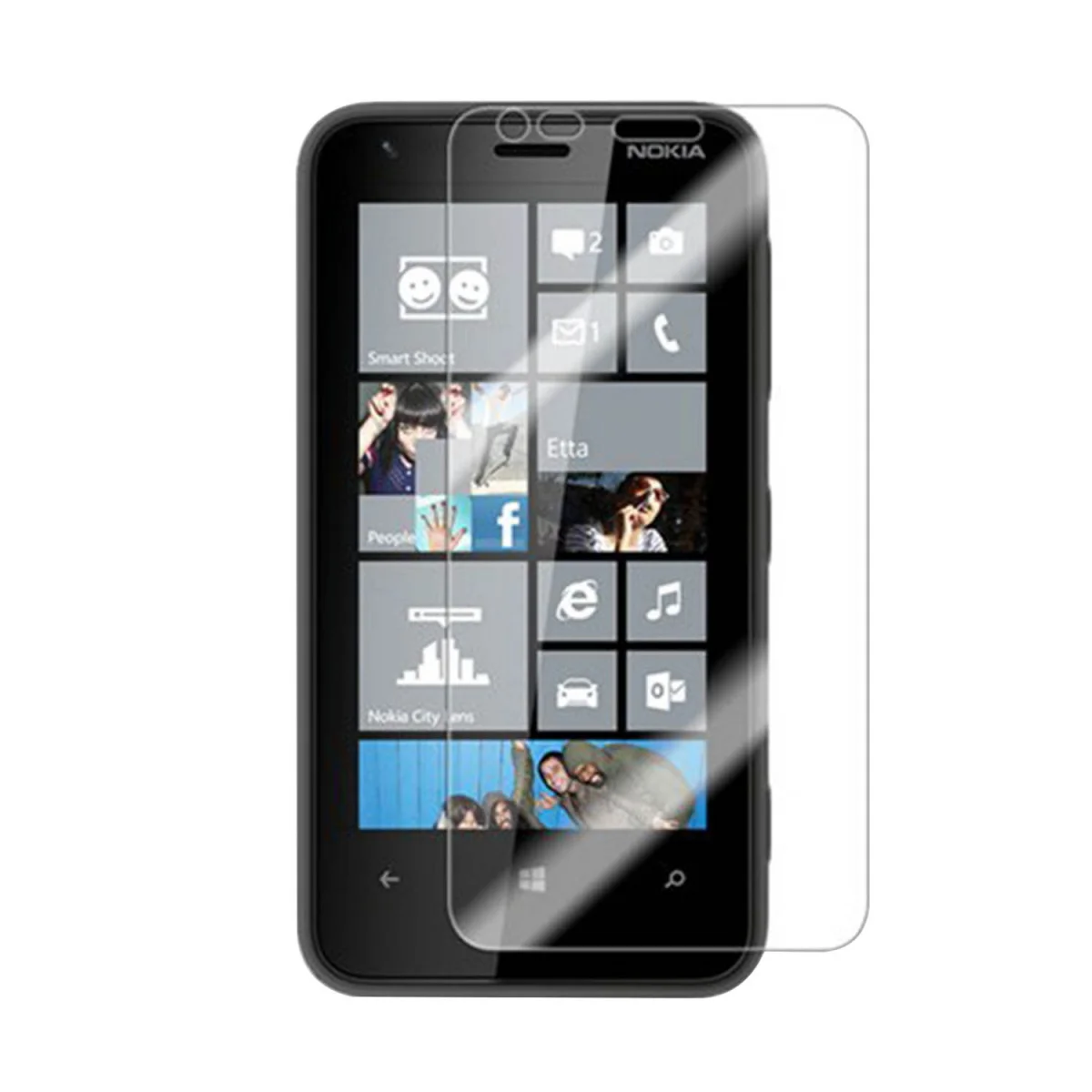 Nettech Nokia Lumia 620 Uyumlu Ön Koruma Cam Ekran Koruyucu NT-18317