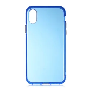 Apple iPhone X Kılıf Zore Bistro Kapak - Mavi