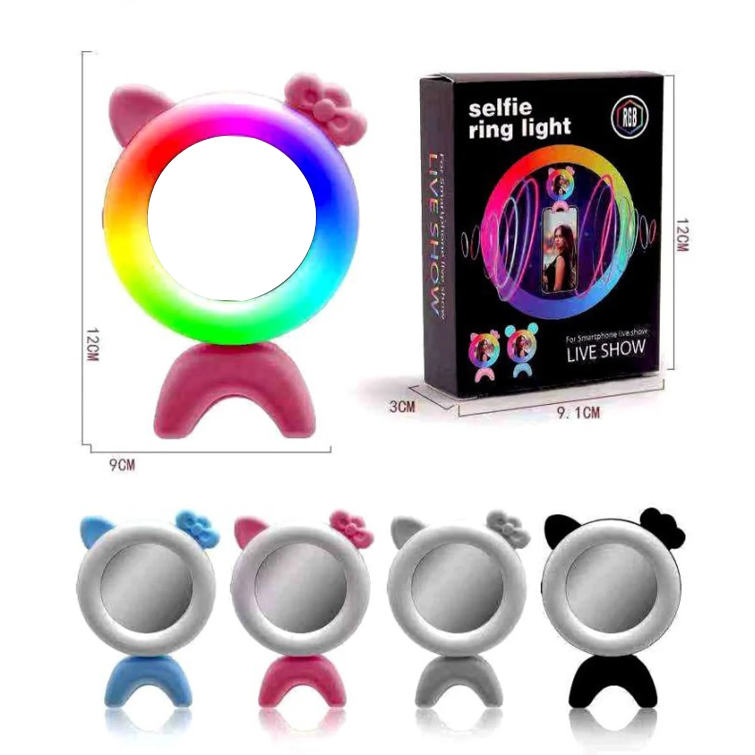 Rgb Led Q18 Led Telefon Üstü Mini RingLİght NT-91130