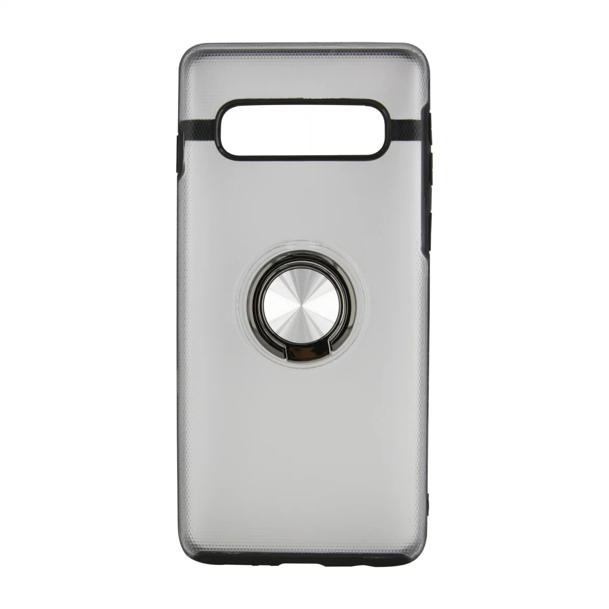 Nettech Samsung Galaxy S10 Uyumlu Armour Yüzüklü Seri Arka Koruma Kılıf (Gri) VR-14991