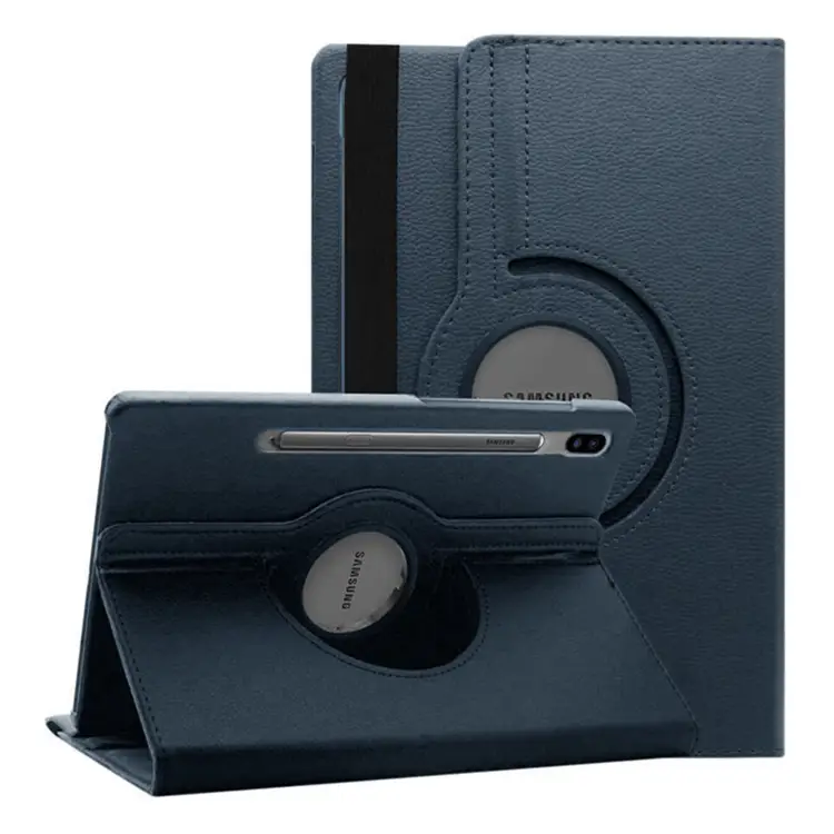 Nettech Samsung Galaxy Tab S7 FE LTE SM-T733 64 GB 12.4 Uyumlu 360 Kapaklı Kılıf (Lacivert) NT-109464