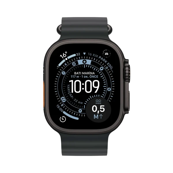 Apple Watch Ultra 3 - Titanyum - 49mm - GPS + Cellular - Siyah - 2