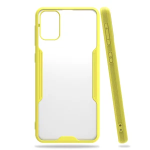 Nettech Samsung Galaxy M21 Uyumlu Platin Seri Arka Koruma Kılıf (Sarı) NT-86373