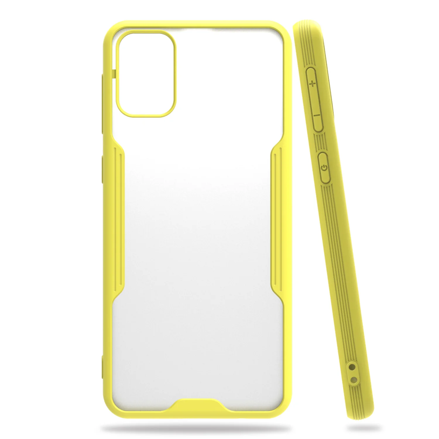 Nettech Samsung Galaxy M21 Uyumlu Platin Seri Arka Koruma Kılıf (Sarı) NT-86373