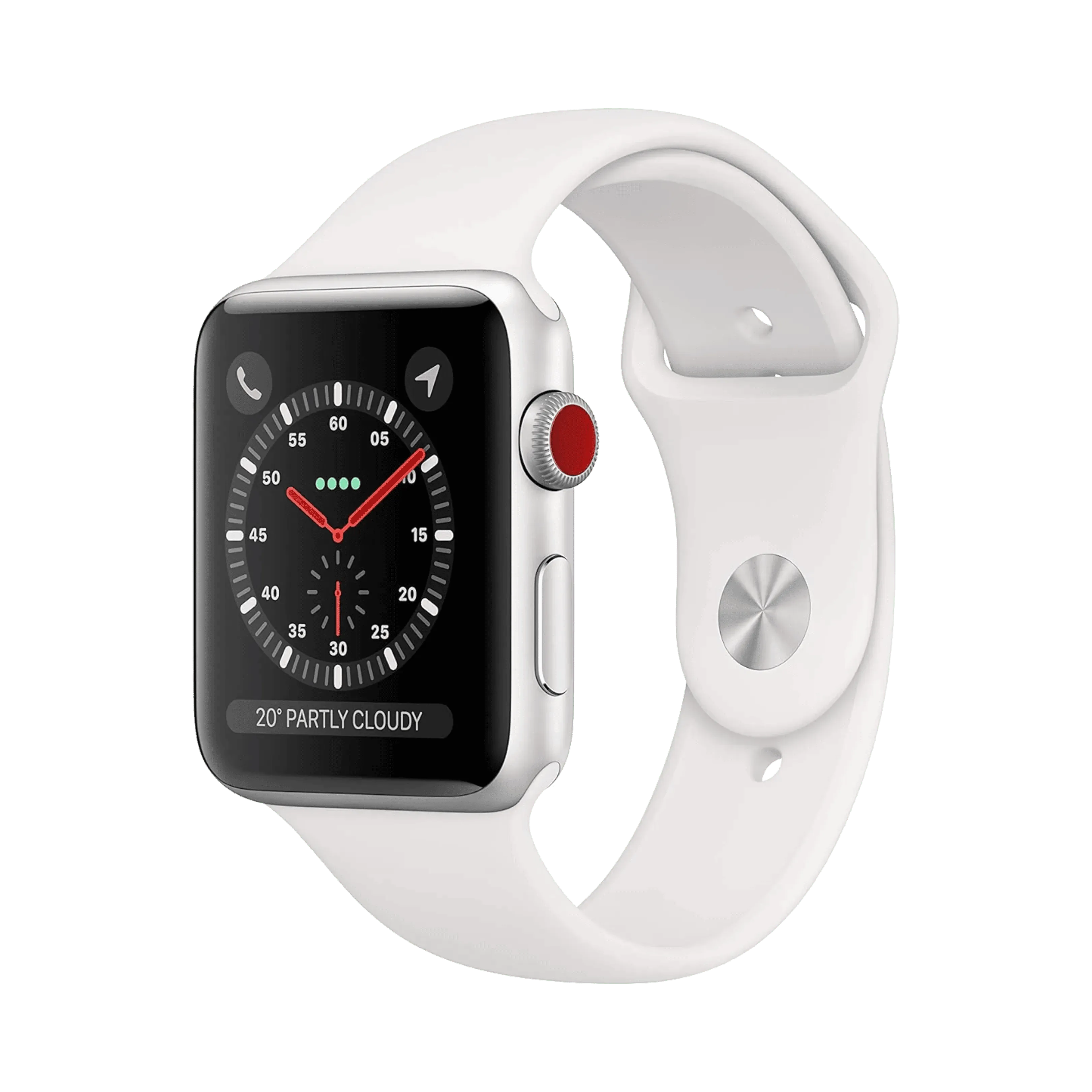 Apple Watch Series 3 - Alüminyum - 42mm - Cellular - Gümüş