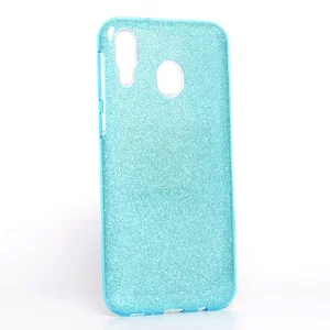 Galaxy M20 Kılıf Zore Shining Silikon - Mavi
