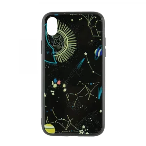 Nettech Apple iPhone XR Uyumlu Desenli Fosfor Seri Arka Koruma Kılıf (Çeşitli Desen) VR-20200