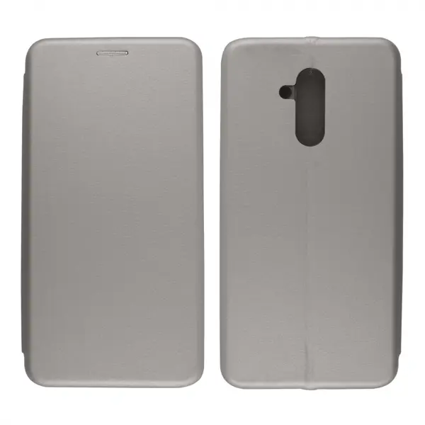 Nettech Huawei Mate 20 Lite Uyumlu Lüx Seri Kapaklı Kılıf (Gri) VR-18231