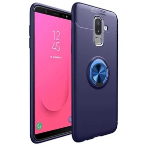 Galaxy J8 Kılıf Zore Ravel Silikon Kapak - Mavi