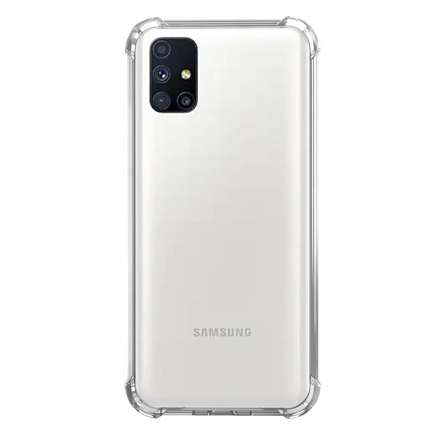 Nettech Samsung Galaxy M51 Uyumlu Rarroz Seri Arka Koruma Kılıf (Şeffaf) NT-88102
