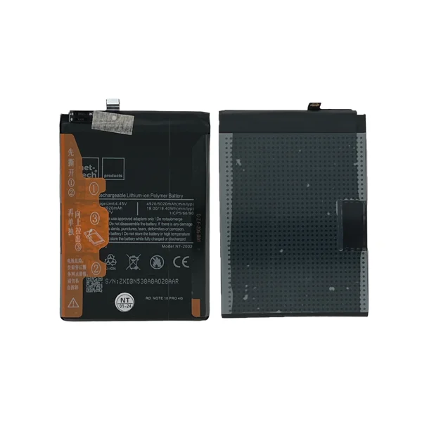 Teknonet Xiaomi Mi Note 10 Pro Uyumlu Nettech BN53 5000 MAh Batarya NT-104100 - 1