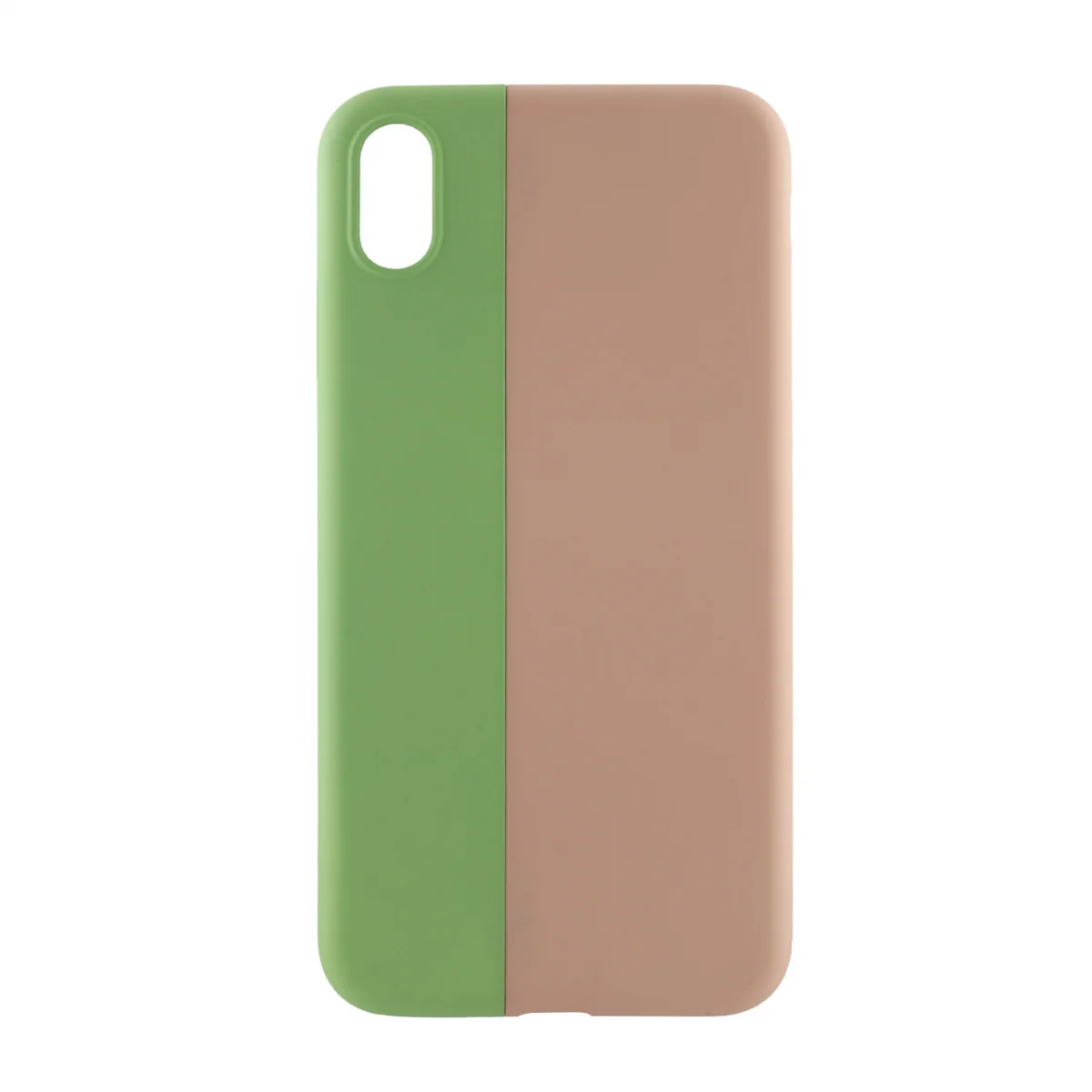 Nettech Apple iPhone XS Max Uyumlu Manyetik Nature Seri Arka Koruma Kılıf (Yeşil-Pembe) VR-19624