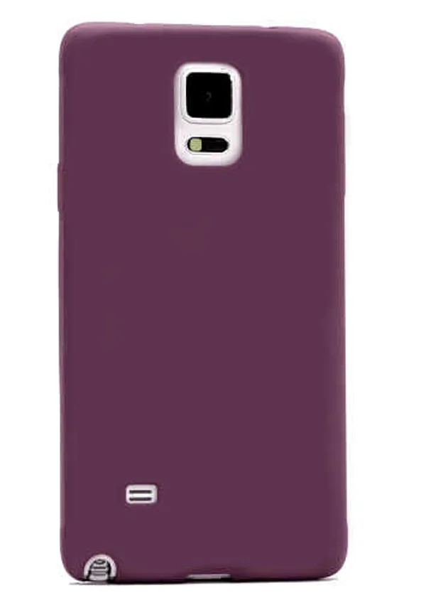 Galaxy Note 4 Kılıf Zore Premier Silikon Kapak - Mürdüm - 1
