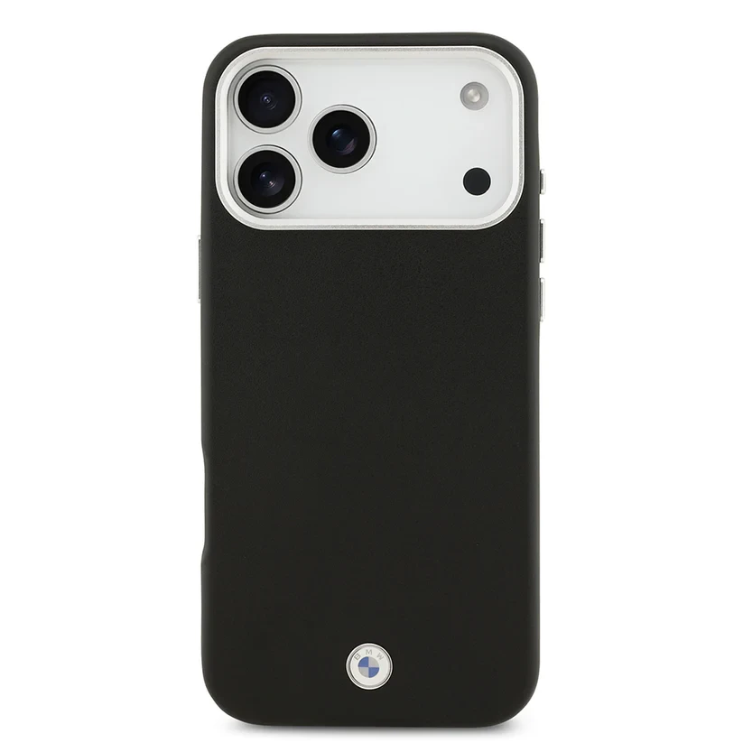 Apple iPhone 17 Pro Max Kılıf BMW M-safe Metal Logolu Tam Kaplama Deri Kılıf