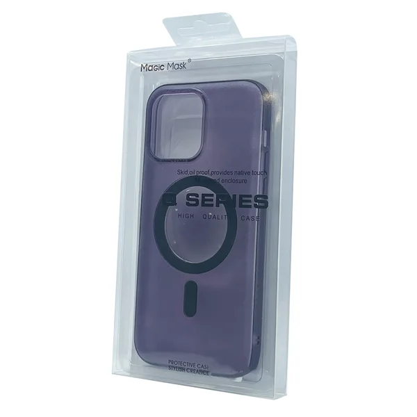 Nettech Apple iPhone 14 Pro Uyumlu Mega Magsafe Arka Koruma Kılıf (Mor) NT-98005 - 3