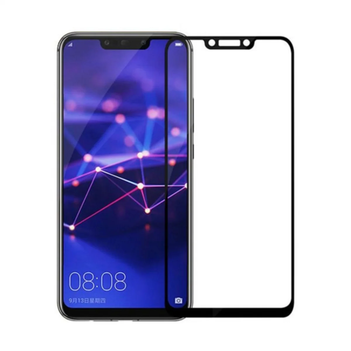 Nettech Huawei Mate 20 Lite Uyumlu 5D Glas Full Cam Koruyucu (Siyah) VR-14872