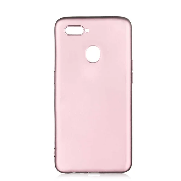 Oppo A12 Kılıf Zore Premier Silikon Kapak - Rose Gold - 1