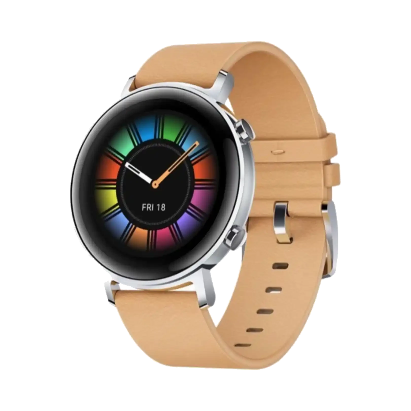 Huawei GT2 Classic - Paslanmaz Çelik - 42mm - GPS - Kahverengi