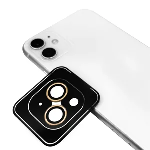 Apple iPhone 14 Zore CL-09 Kamera Lens Koruyucu - Gold