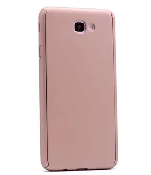 Galaxy A5 2017 Kılıf Zore 360 3 Parçalı Rubber Kapak - Gold