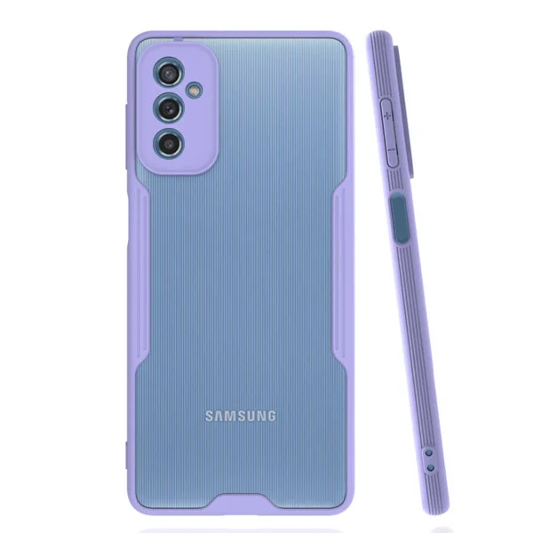 Galaxy M52 Kılıf Zore Parfe Kapak - Mor - 1