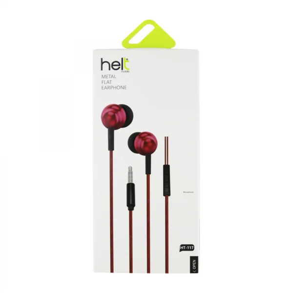 Helt HT-117 3.5 Jack Girişli Kulak İçi Kulaklık (Kırmızı) VR-14921