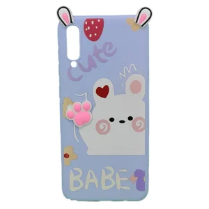 Nettech Samsung Galaxy A70 Uyumlu Sevimli Ayı Seri Arka Koruma Kılıf (Çeşitli Renk) NT-95167