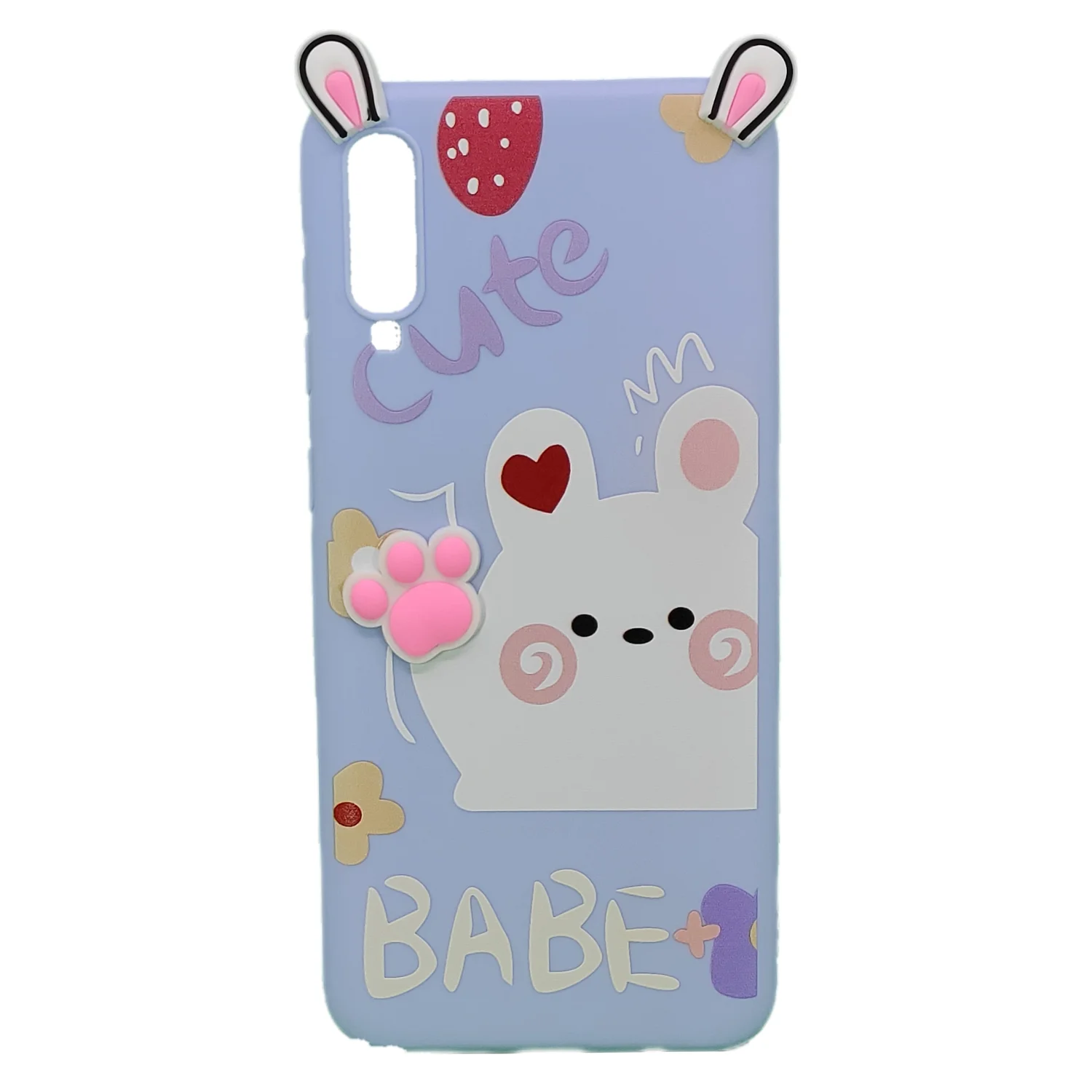 Nettech Samsung Galaxy A70 Uyumlu Sevimli Ayı Seri Arka Koruma Kılıf (Çeşitli Renk) NT-95167