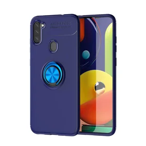 Galaxy M11 Kılıf Zore Ravel Silikon Kapak - Mavi