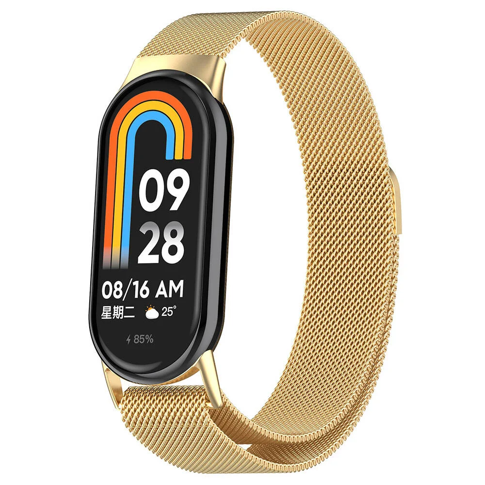 Xiaomi Smart Band 8 Zore KRD-01 Metal Kordon - Gold