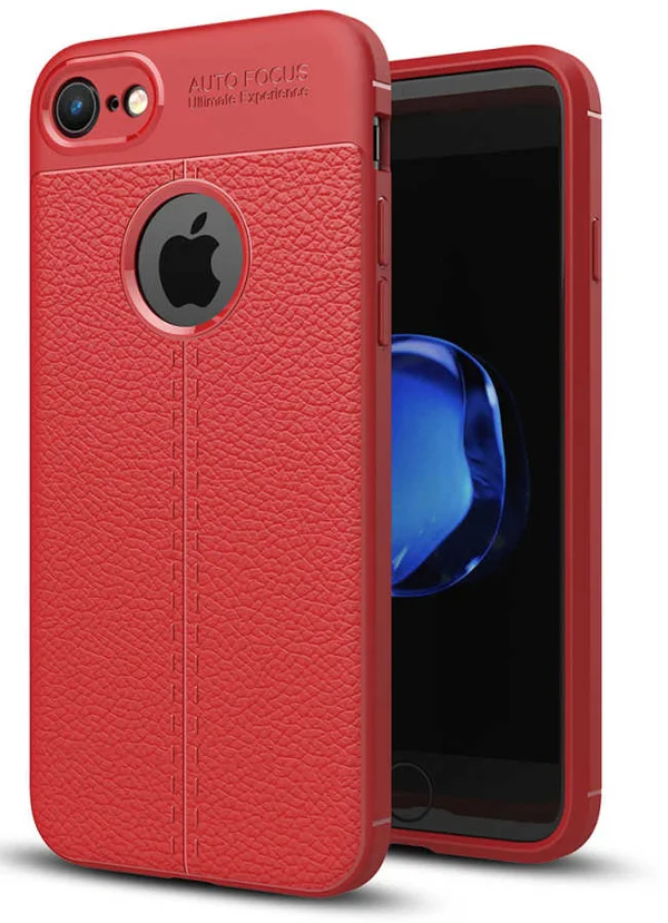 Apple iPhone 6 Plus Kılıf Zore Niss Silikon Kapak - Kırmızı - 1