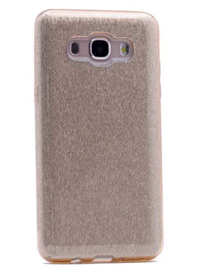 Galaxy J7 Core Kılıf Zore Shining Silikon - Gold