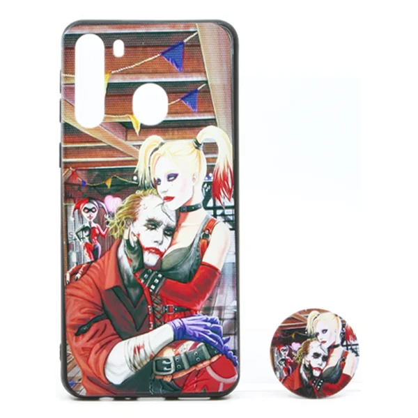 Nettech Samsung Galaxy A21 Uyumlu Desenli Popsocket Seri Arka Koruma Kılıf (Çeşitli Desen) NT-79708 - 3