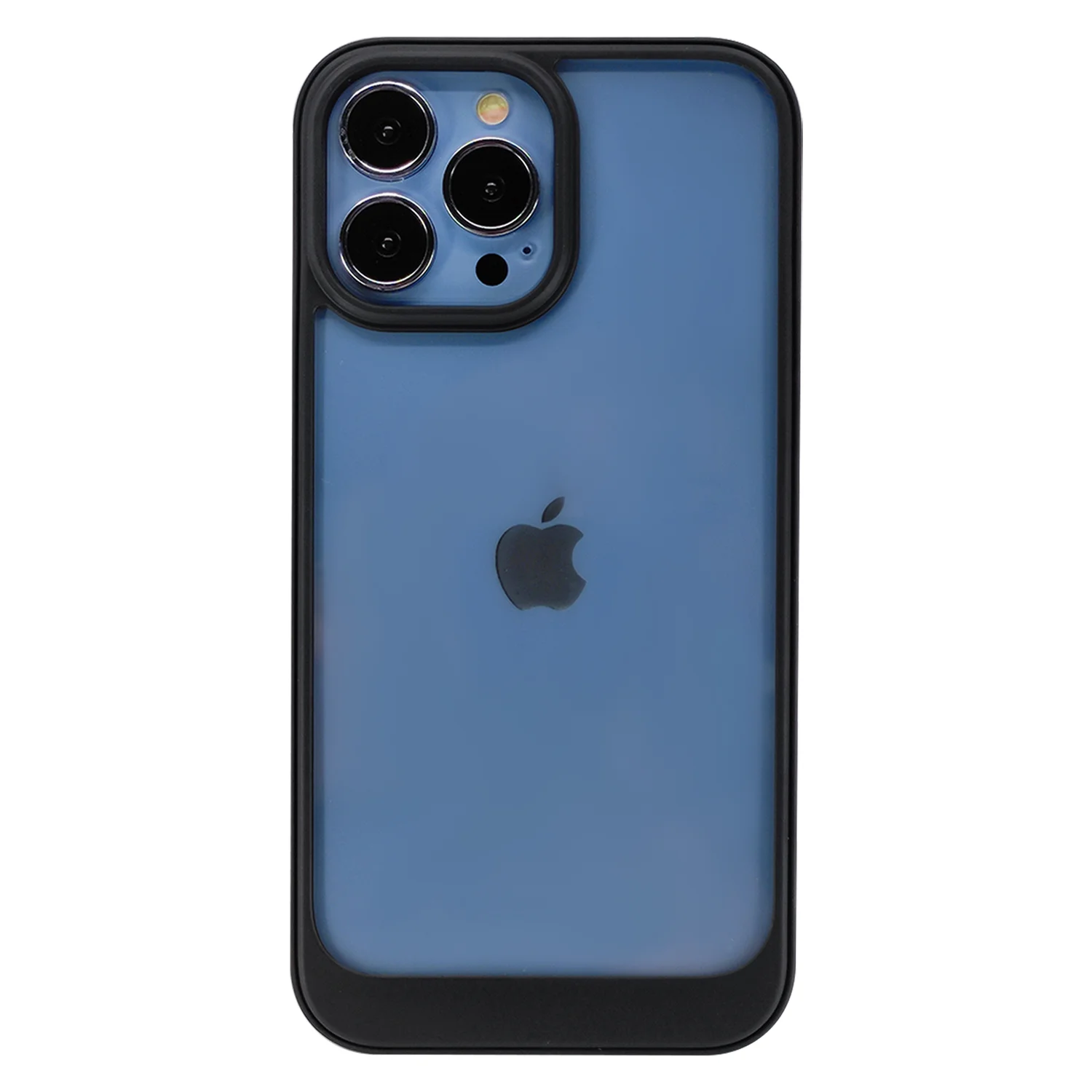 Nettech Apple iPhone 13 Pro Uyumlu Solid Frame Arka Koruma Kılıf (Siyah) NT-95828