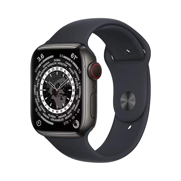 Apple Watch Series 7 - Titanyum - 45mm - Cellular - Gece yarısı - 1