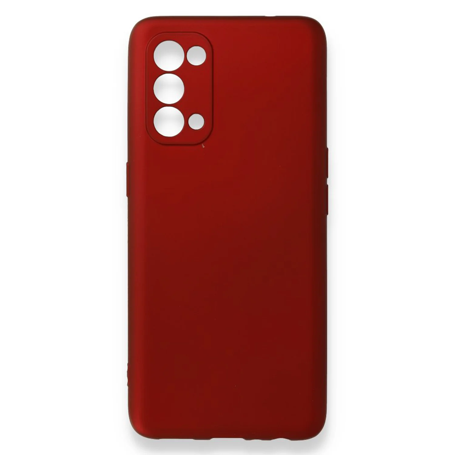 Nettech Oppo Reno 5 Pro Uyumlu Suide Arka Koruma Kılıf (Bordo) NT-84334