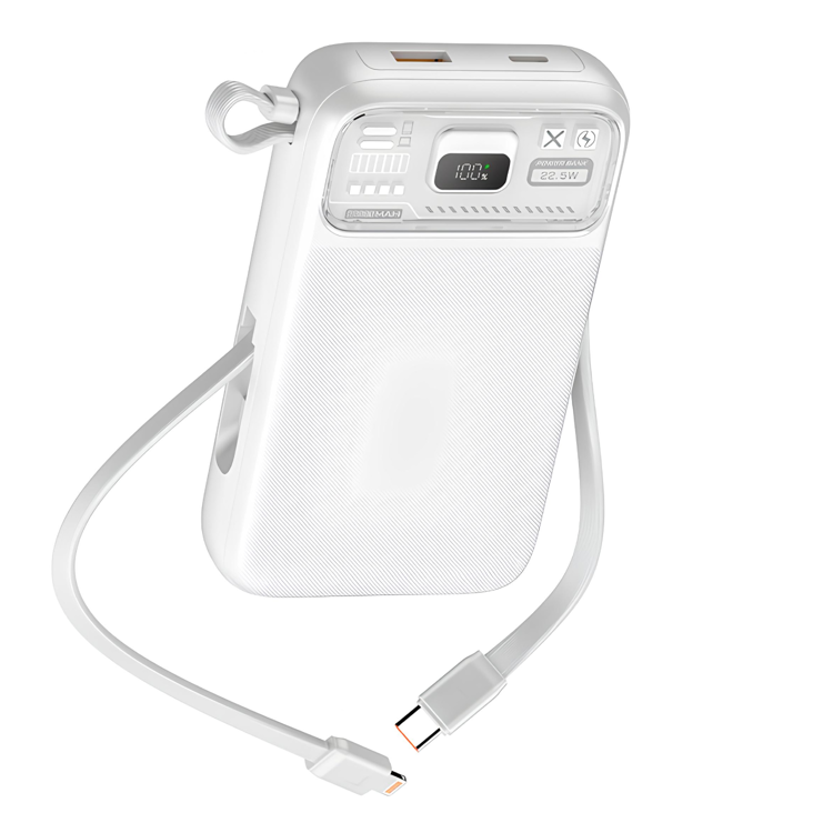 Nettech NT-PW35 PD 20W + 22.5W 15W 20000 MAh Taşınabilir Powerbank (Beyaz) NT-104929