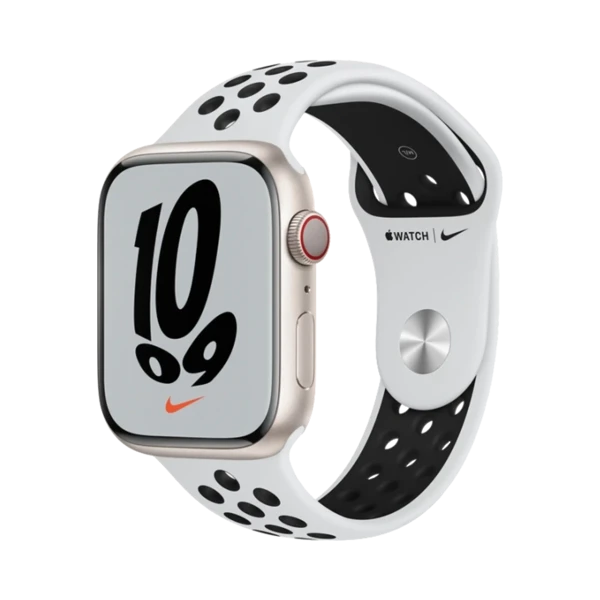 Apple Watch Series 7 Nike - Alüminyum - 45mm - Cellular - Yıldız Işığı - 1