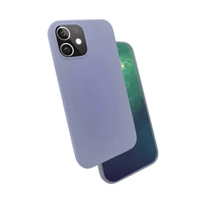 Apple iPhone 12 Pro Kılıf Zore Silk Silikon - Lila