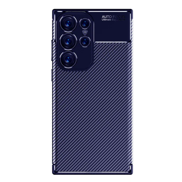 Galaxy S23 Ultra Kılıf Zore Negro Silikon Kapak - Lacivert - 1
