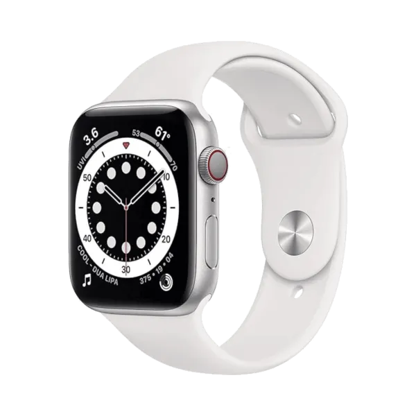 Apple Watch Series 6 - Alüminyum - 44mm - Cellular - Gümüş - 1