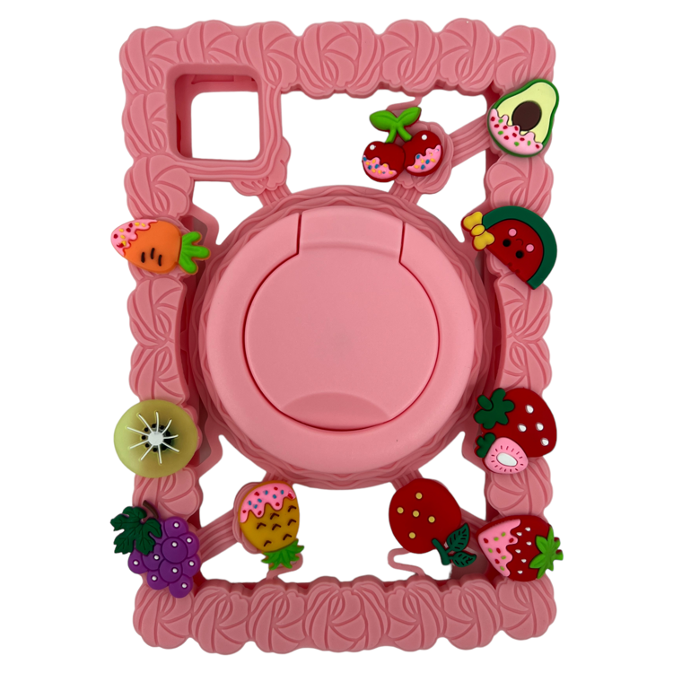 Nettech Universal 9 Inch Uyumlu Kids Silikon Arka Koruma (Pembe) NT-106384