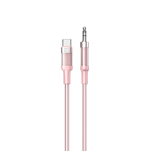 Nettech NT-AC07 Plastik 100 Cm Type-C To Aux Kablosu (Pembe) NT-108332